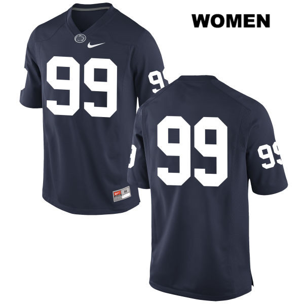 NCAA Nike Women's Penn State Nittany Lions Justin Tobin #99 College Football Authentic No Name Navy Stitched Jersey IFD3798XB